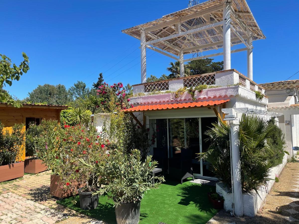 Studio Belle Vue, Jacuzzi, Piscine, Terrasse Avec Vue, Climatise Appartement Marseillan  Buitenkant foto